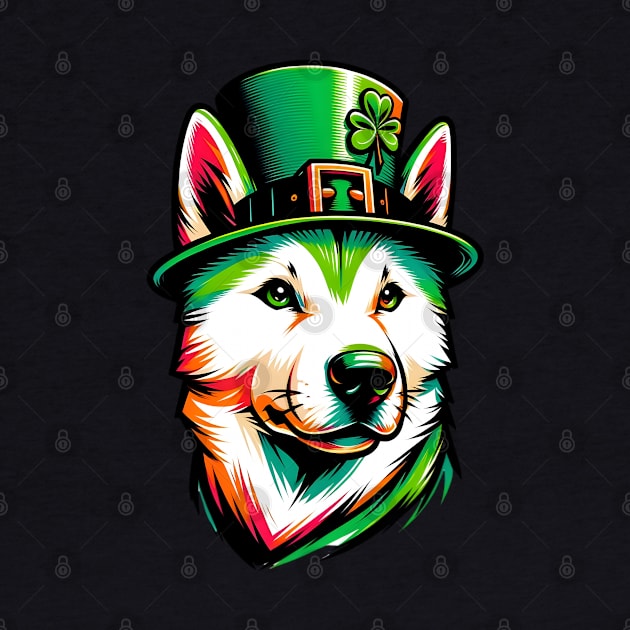 Jindo Dog Embraces Saint Patrick's Day Festivity by ArtRUs